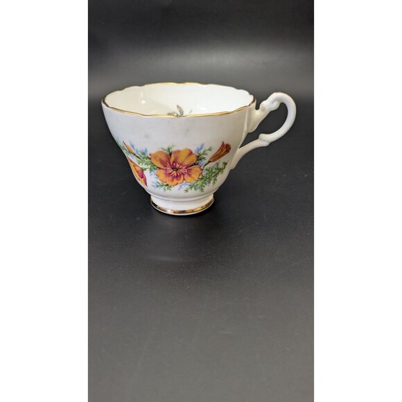 Vintage Regency Bone China Floral Tea Cup England Gold Trim - Picture 6 of 12